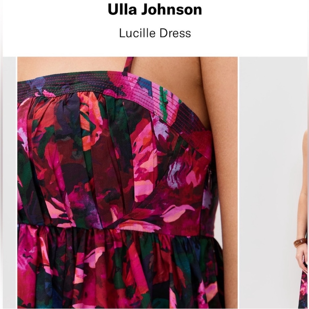 NWT • Ulla Johnson Lucille Hibiscus Dress - Picture 2 of 7